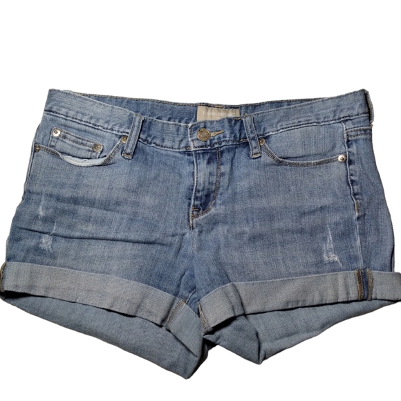 Banana Republic Denim Jean Cuffed Shorts Size 4 - Picture 2 of 12